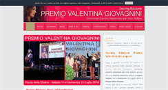 Desktop Screenshot of premiovalentinagiovagnini.it