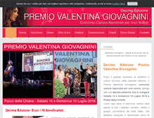 Tablet Screenshot of premiovalentinagiovagnini.it